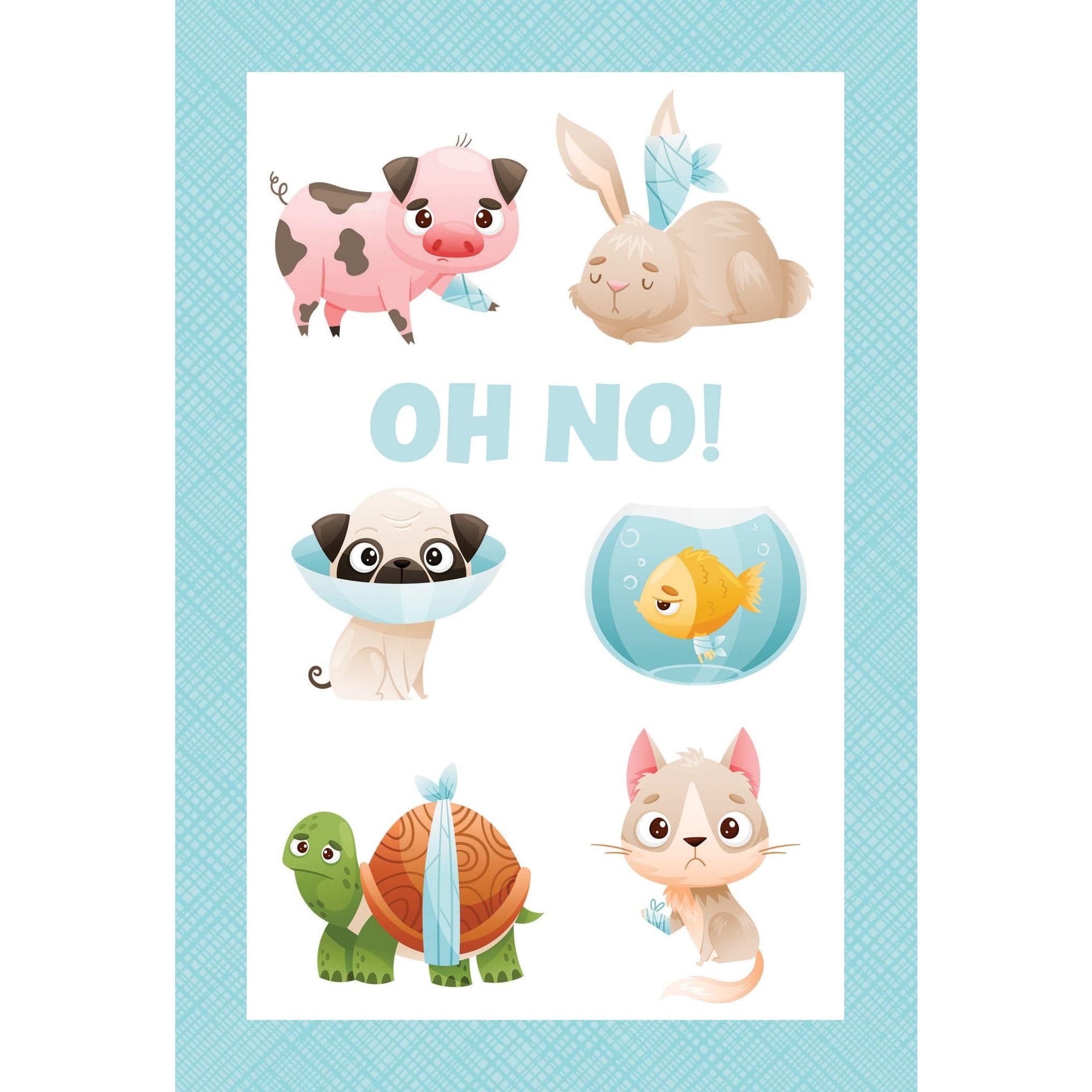 Pictura Oh No! Get Well Card from the Everyday Cards collection featuring colorful, cheerful design for wishing someone a speedy recovery.